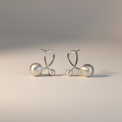 Infinity Pearl Earrings