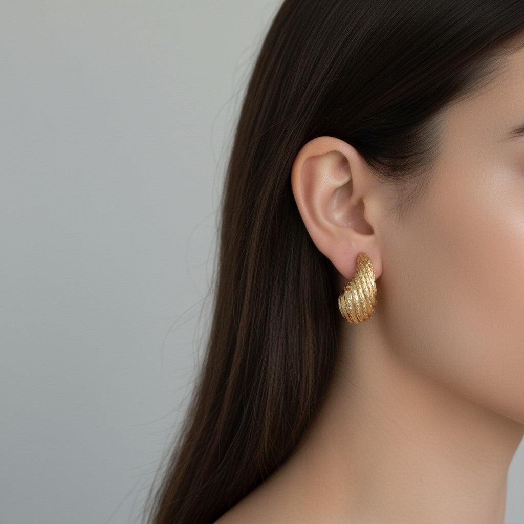 Golden Shell Earrings