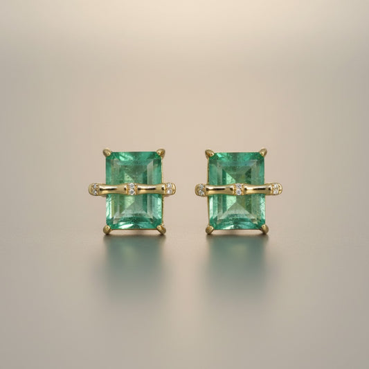 Royal Emerald Glow Earrings