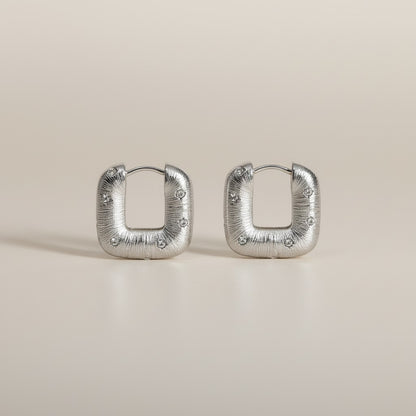 Crystal Edge Hoops