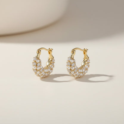 Pearl Glow Hoops