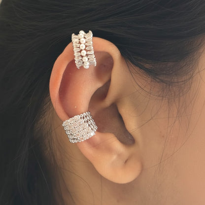 Crystal Mesh Ear Cuff
